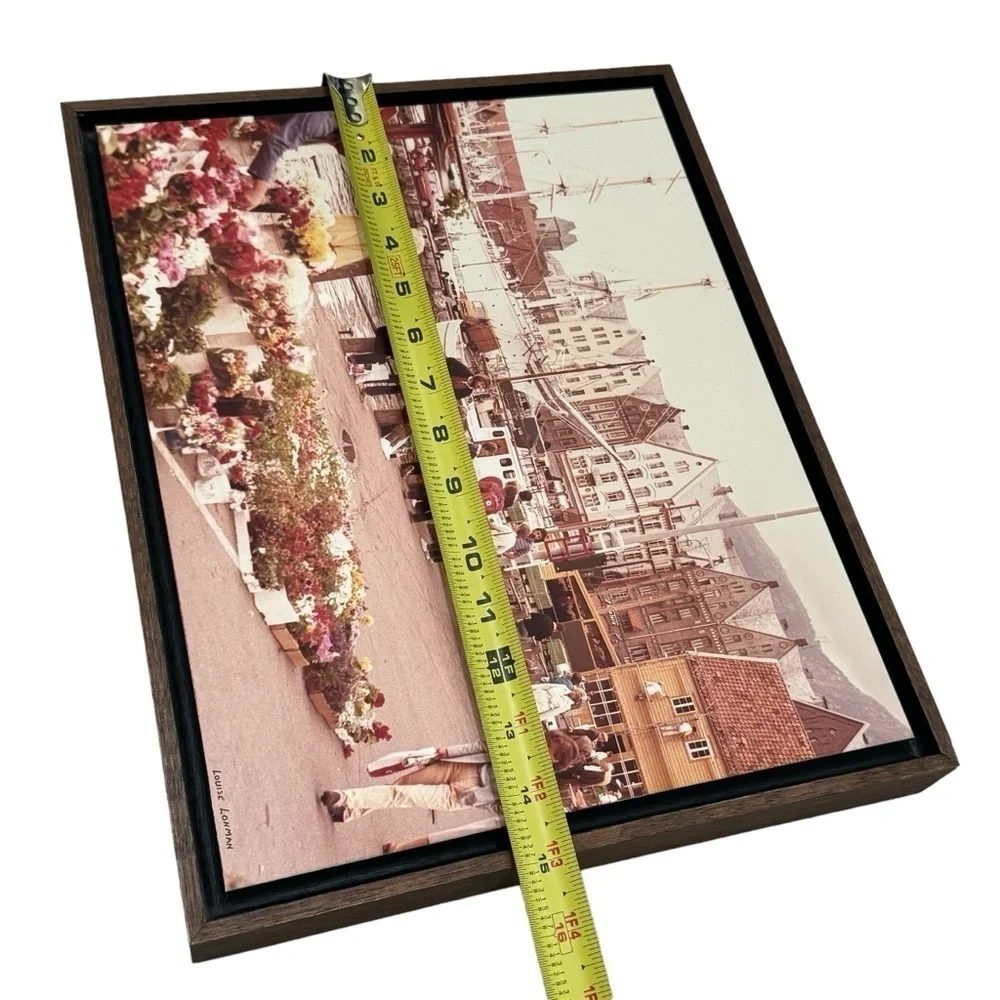 Lohman Photography The Flower Market Bergen Norway Custom Wood Frame Print 12x15
